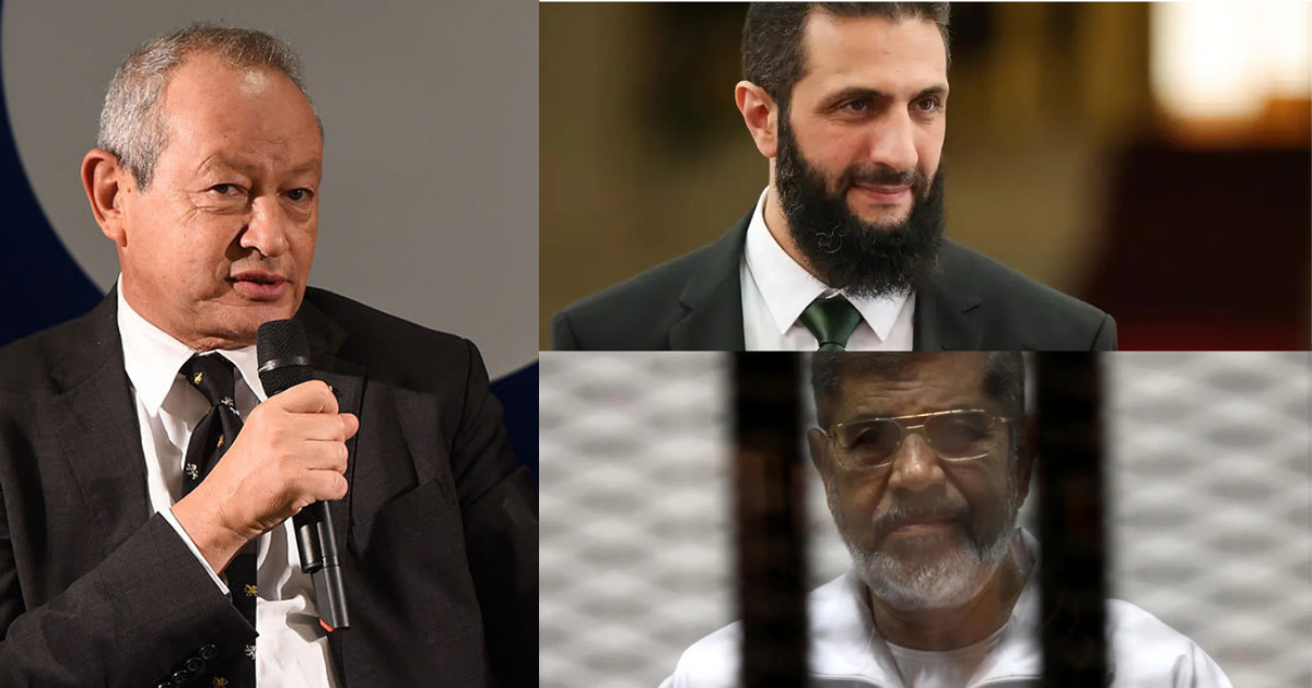 رجل الأعمال نجيب ساويرس يعلّق على المقارنة بين الشرع ومرسي، وتفاصيل زيارته لدمشق والفرص الاستثمارية في سوريا.